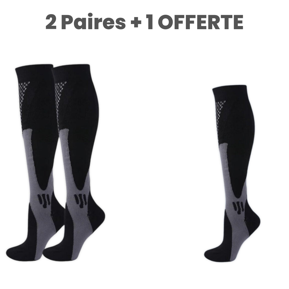 Chaussettes de compression (2 paires + 1 offerte)