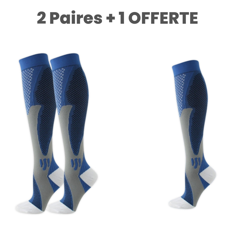 Chaussettes de compression (2 paires + 1 offerte)